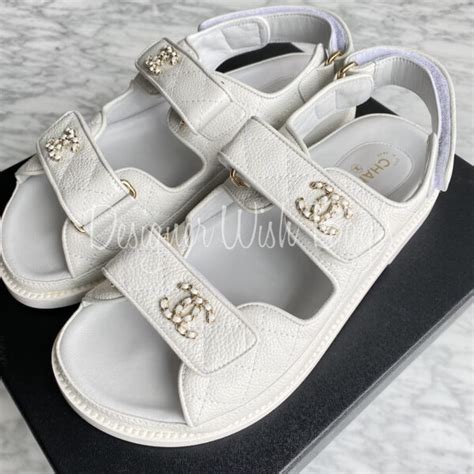 chanel white sandals 2022|Chanel dad sandals price philippines.